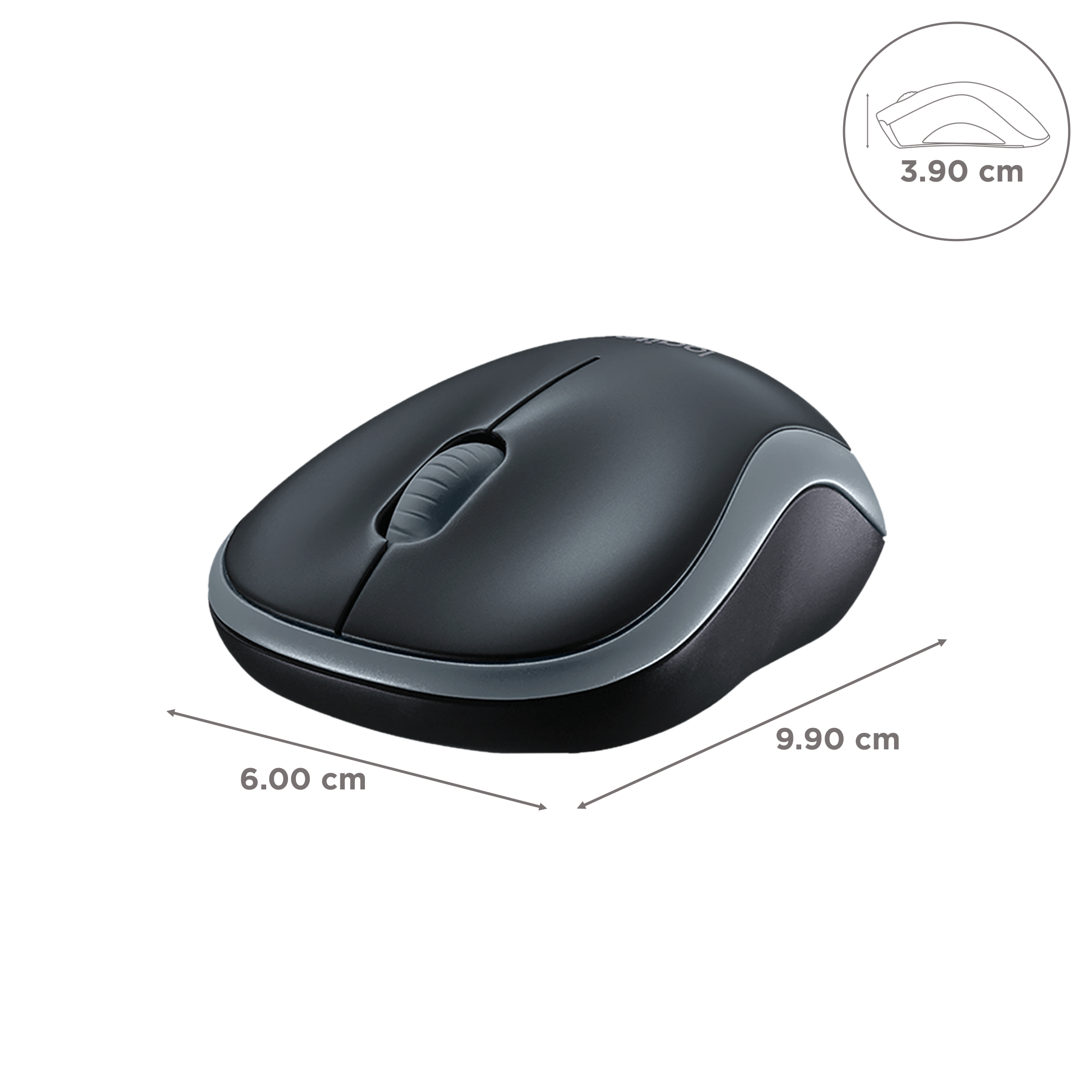 Buy Logitech M185 Wireless Optical Mouse 1000 Dpi Plug And Play Grey Online Croma 8943